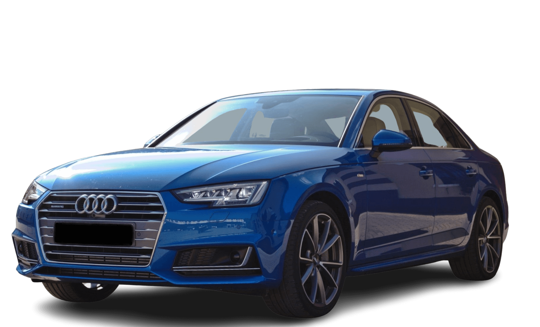 2015-Audi-A4-B9-2.0-TFSI-quattro-185-kW-S-line-Arablau-Kristalleffekt-Vorderansicht