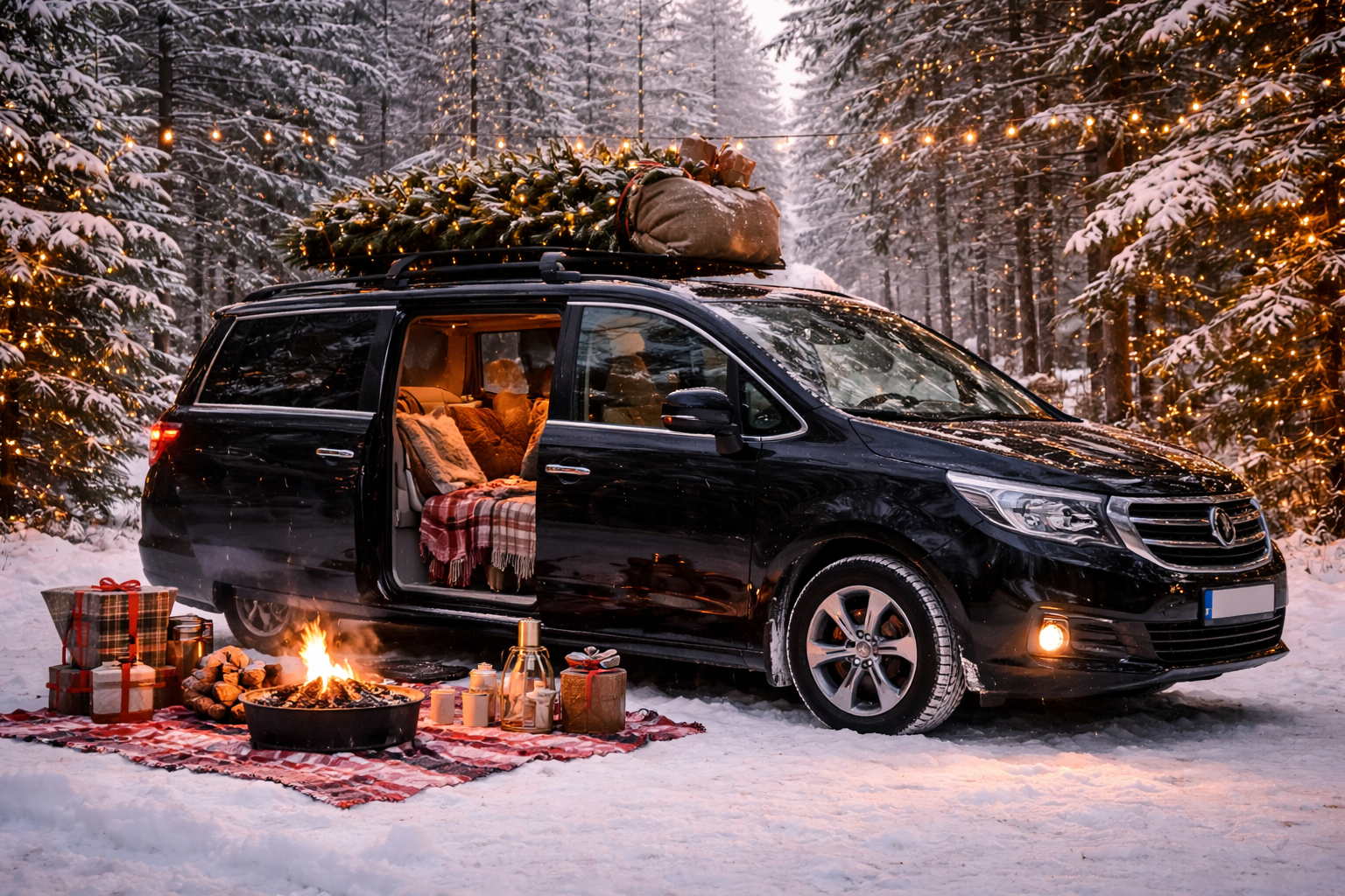 Минивэн на Новый год: куда поехать?
